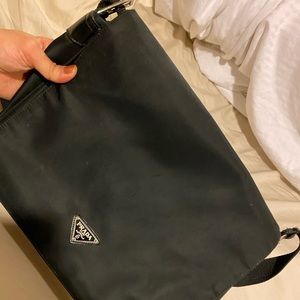 Black Prada messenger bag